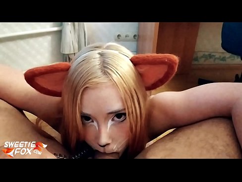 ❤️ Kitsune اس کے منہ میں ڈک اور سہ نگل مقعد فحش ❌❤